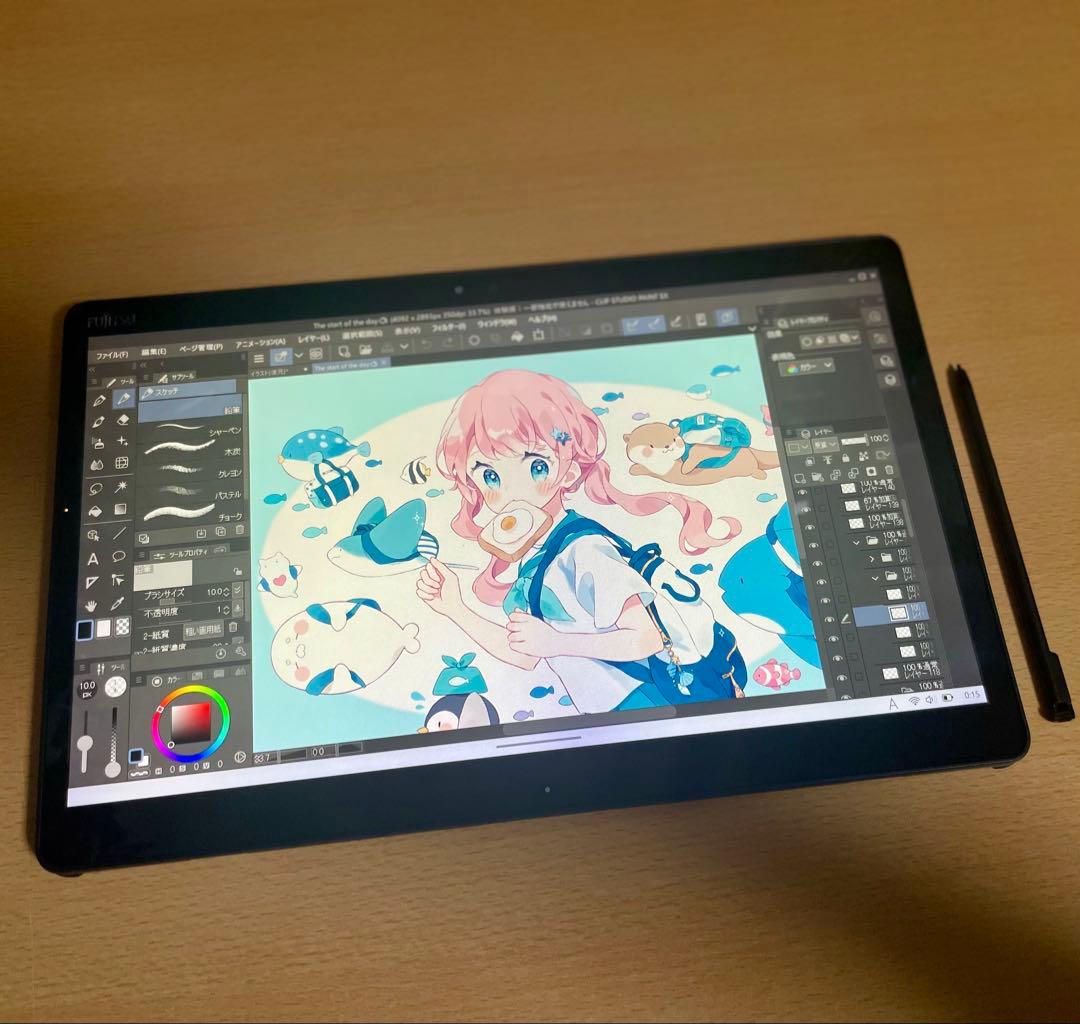 ◆富士通 ワコム i3 大画面13.3型 筆圧4,096段階 お絵描きタブレット 本日みつけたお買い得品】ワコムの13.3型液タブが1万2千円引きで3万円