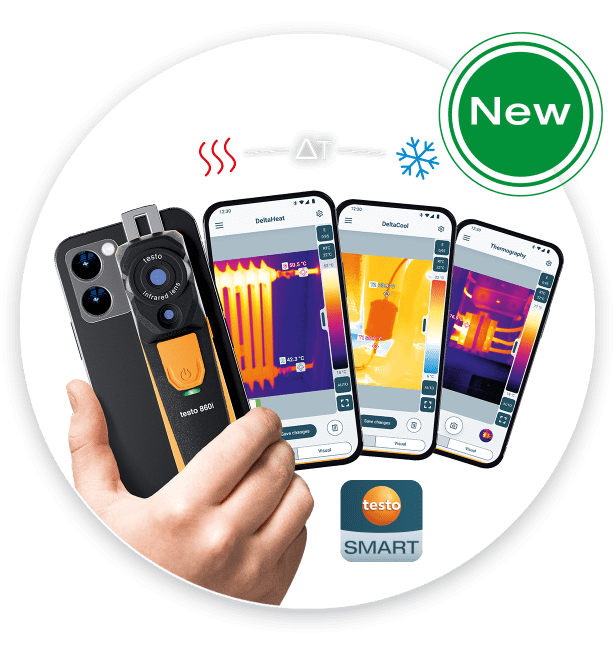 スマートフォン用サーモグラフィ testo 860i