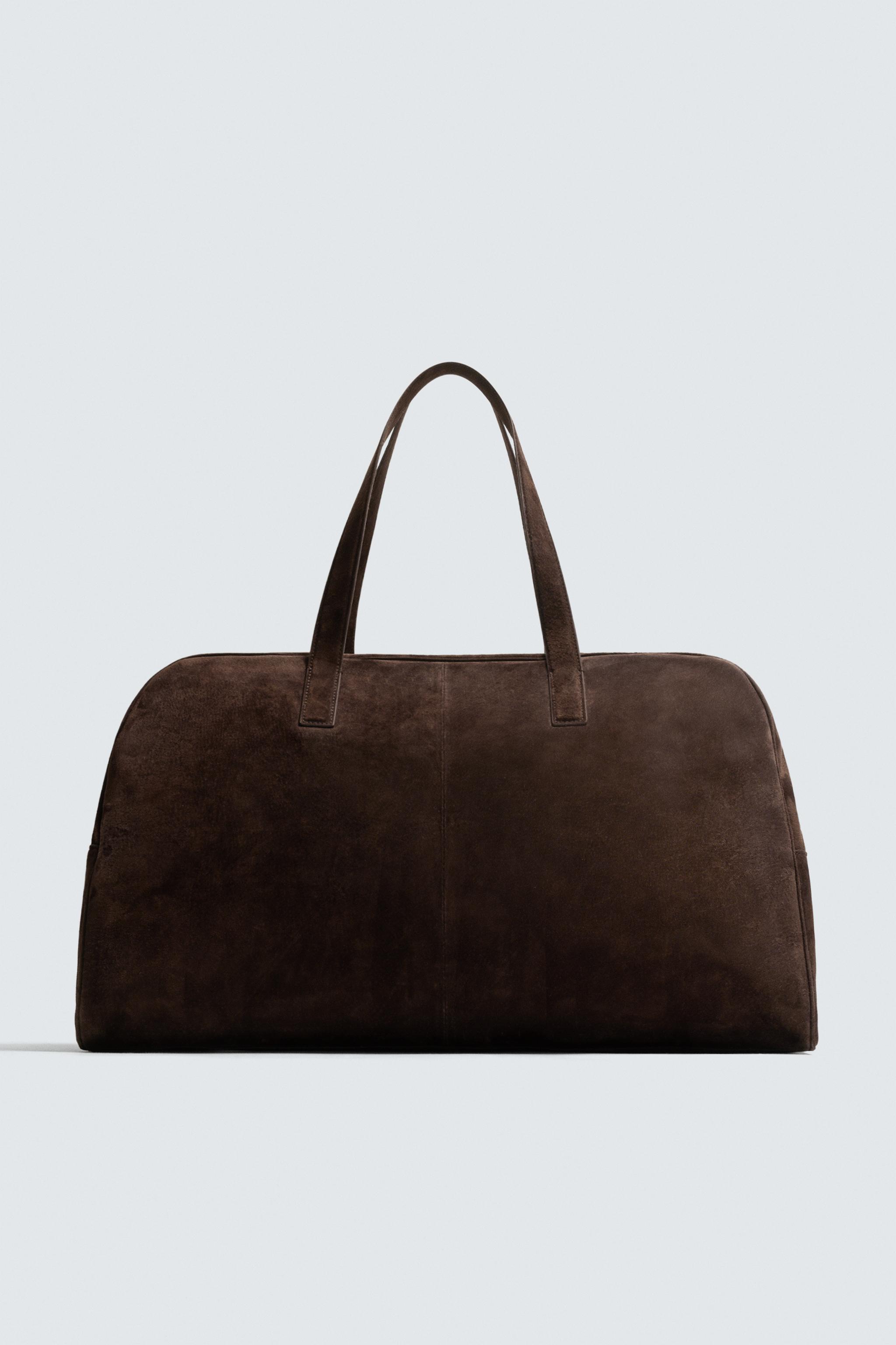 XL LEATHER TRAVEL BAG - Brown | ZARA United States