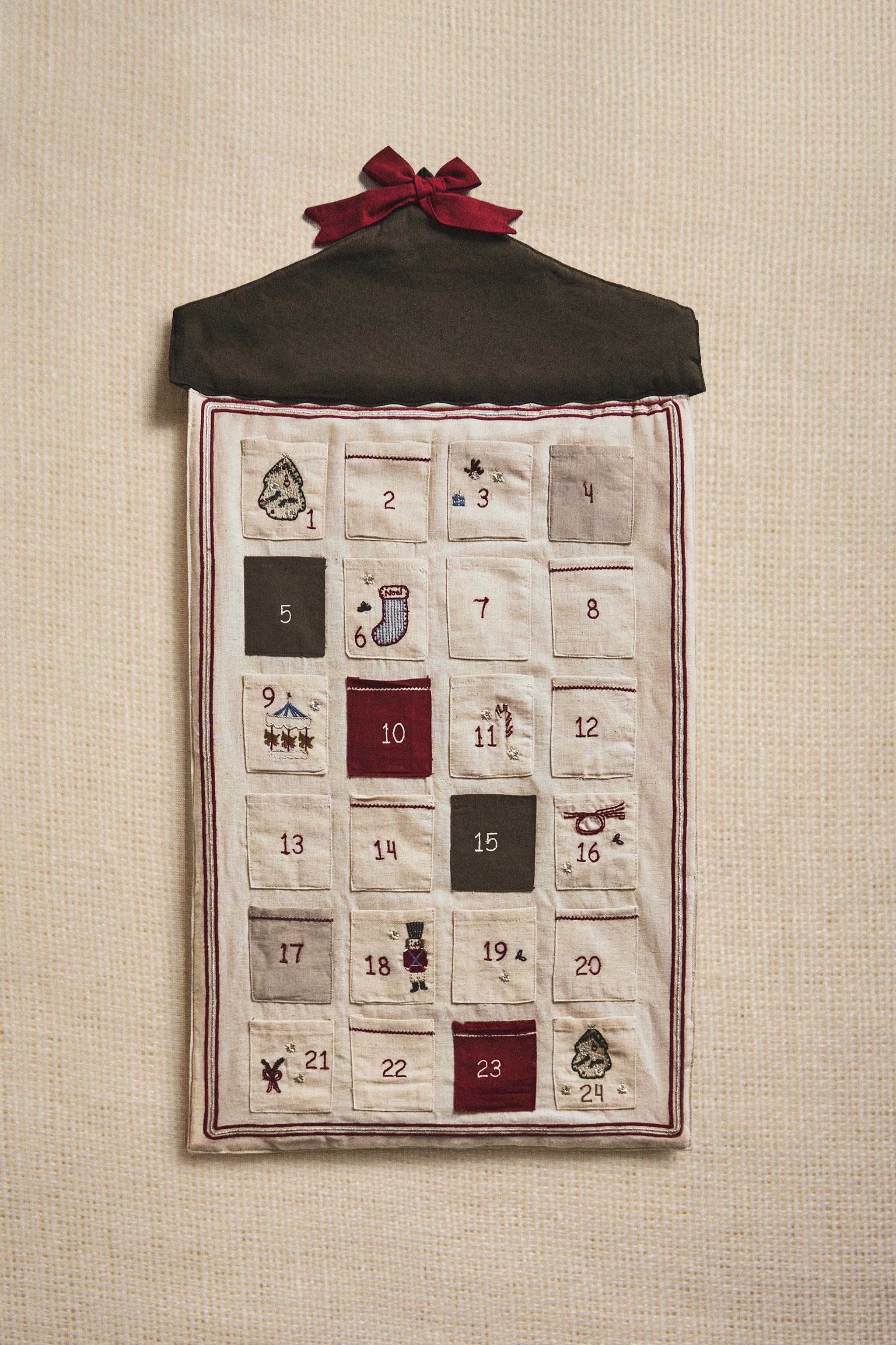 ZARA 2025 クリスマスアドベントカレンダー 新品 EMBROIDERED