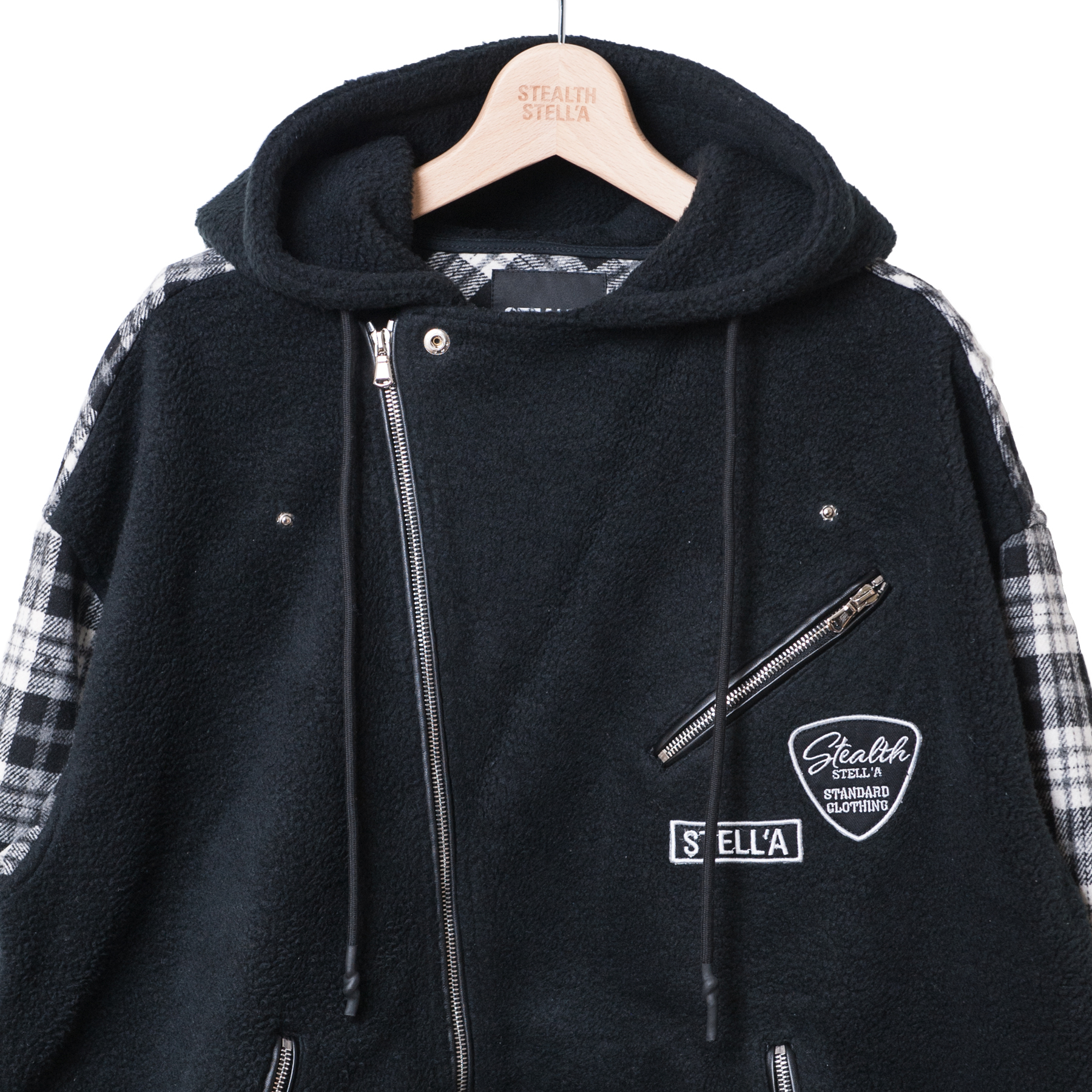 STEALTH STELL'A】GRUNGY PARKER-HVY（BLACK） | STEALTH STELL'A