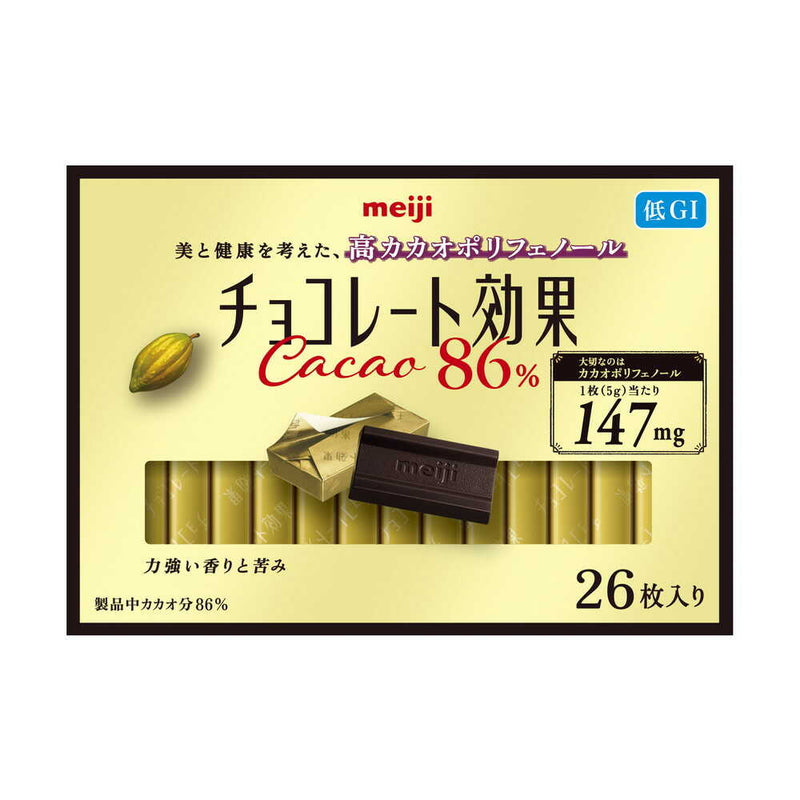 ◇明治 チョコレート効果カカオ86％ 26枚